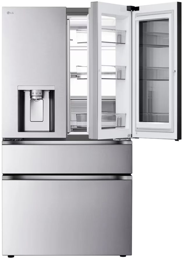 LG 36" 28.6 Cu. Ft. PrintProof™ Stainless Steel Standard Depth MAX 4-Door French Door Refrigerator with Craft Ice and Mini Craft Ice-2