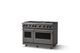 Viking® 7 Series 48" Damascus Gray Pro Style Natural Gas Range with 12" Reversible Griddle-2