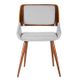 Armen Living Panda Gray Dining Chair-2