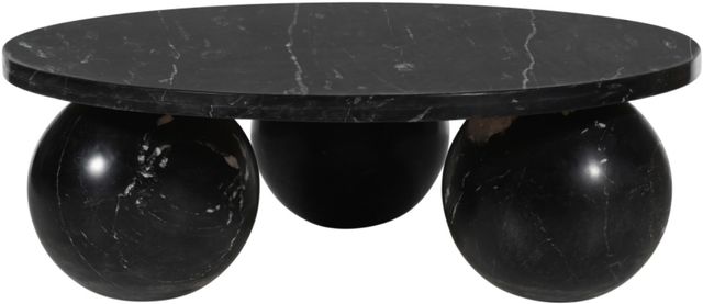 Meridian Furniture Spherical Black Marble Coffee Table-1