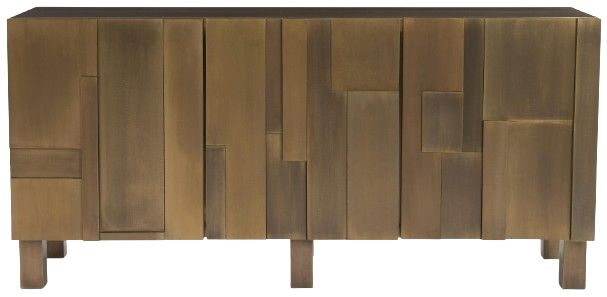 Bernhardt Acora Bernhardt Interiors Aged Brass Buffet-1