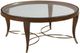 Hammary® Vantage Glass Top Round Coffee Table with Tourmaline Base-0