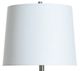StyleCraft Clear/Brushed Steel 30" Glass Table Lamp-1