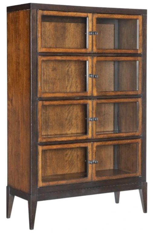 Legacy Classic Fenmore Dark Mocha/Distressed Cherry Display Cabinet-0
