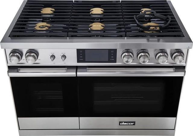 Dacor® Contemporary 48" Silver Stainless Steel Pro Dual Fuel Steam Range-2