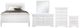 Global Furniture USA Charlie 5-Piece White Full Bedroom Set-0