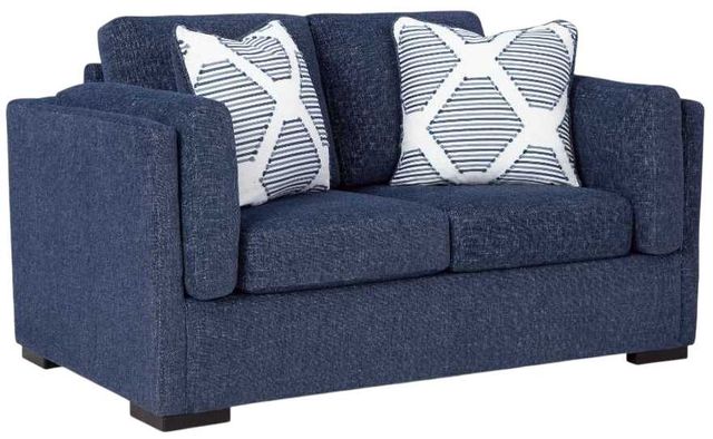 Benchcraft® Evansley Navy Loveseat-0