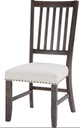 Jofran Inc. Willow Creek Chocolate Brown Slatback Dining Chair-3
