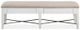 Magnussen Home® Heron Cove Chalk White Upholstered Bench-1
