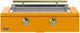 Caliber™ Rockwell Social 42" 2-Burner Saffron Built-In Natural Gas Grill with Brass Hardware-0