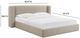 TOV Furniture Babette Tan Contract-Grade Boucle Queen Panel Bed-2