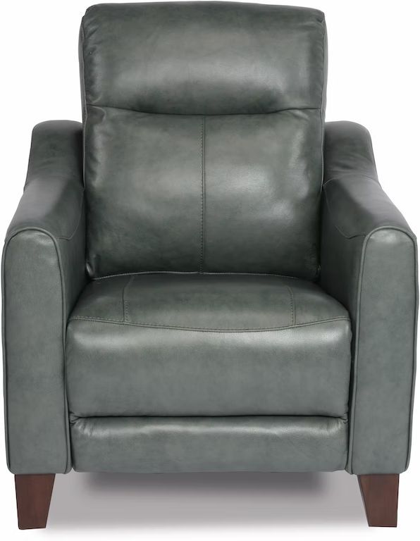 Flexsteel® Forte Gray Power Recliner with Power Headrest-1