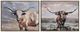 Crestview Collection Texas Longhorns 2-Piece Hand Finished Wall Art Set-0