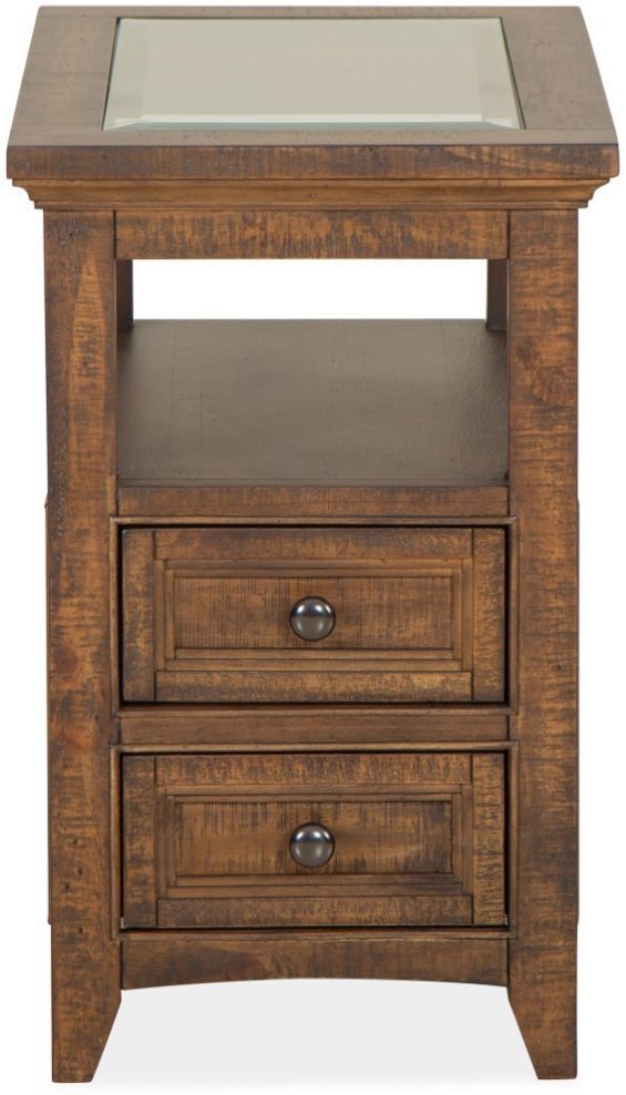 Magnussen Home® Bay Creek Toasted Nutmeg Chairside End Table-1