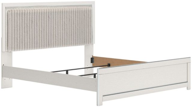 Signature Design by Ashley® Zuraleus White King Panel Bed with Upholstered Headboard-0
