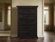 International Furniture Direct Terra Dark Black Chest-1