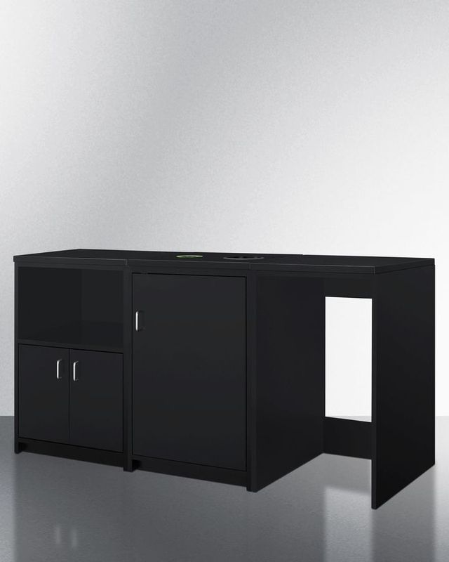 Summit 5 Piece Black Kitchenette-3
