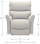 La-Z-Boy® Rowan Caramel Wall Recliner-5
