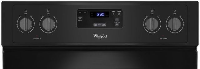 Whirlpool® 29.88" Black Free Standing Electric Range-4