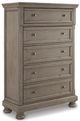 Signature Design by Ashley® Lettner 6-Piece Light Gray Queen Storage Sleigh Bed Set-2