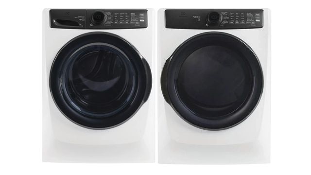 Electrolux Perfect Steam™ Matte White Front Load Washer & Gas Dryer Laundry Pair-0