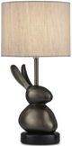 Currey & Company Folkestone Black Nickel/Black Table Lamp-0
