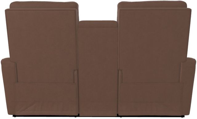 La-Z-Boy® Baron Mocha Leather Manual Wall Reclining Loveseat with Console-3