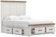 Signature Design by Ashley® Savonport Brown/White King Storage Panel Bed-3