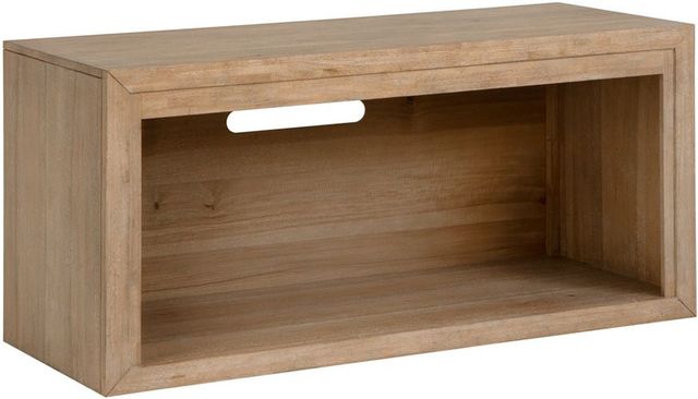 aspenhome® Lyndon Light Cashmere 75" Console with Fireplace-4