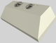 Vent-A-Hood® 54" Biscuit Wall Mounted Liner Insert-4