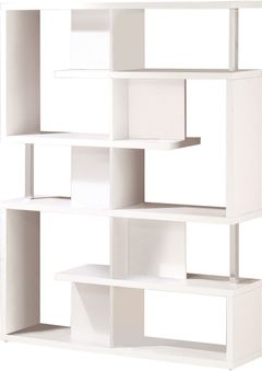 Coaster® Hoover White/Chrome 5-Tier Bookcase