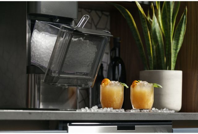 GE® Profile™ Opal™ 14" 24 lb. Stainless Steel Ice Maker-4