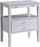 Brassex Inc. White Oak Accent Table-0