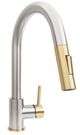 ZLINE Autograph Edition Brushed Nickel Gemini Pull Down Single Handle Kitchen Faucet-0