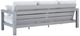 Signature Design by Ashley® Moonlight View Gray Aluminum/Fabric Outdoor Sofa-2