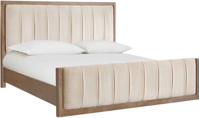 Modus Furniture Morris Cashew/Claystone Queen Upholstered Bed-0