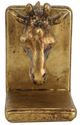 A & B Home 2-Piece Black/Gold Polyresin Giraffe Head Bookend Set-2