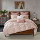 Olliix by INK+IVY 3 Piece Blush Full/Queen Masie Elastic Embroidered Cotton Comforter Set-5