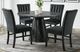 Elements International Bellini 5-Piece Black/Grey Round Dining Set-0