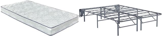 Sierra Sleep® by Ashley® Bonnell 2-Piece 6" Innerspring and Better than a Boxspring Foundation Full Mattress Set-0