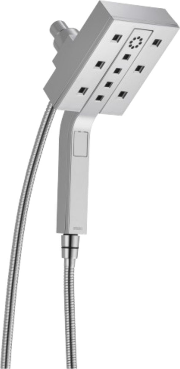 Brizo Essential™ Polished Chrome Linear Square H2Okinetic® Multi-Function Hydrati® 2-in-1 Shower-0