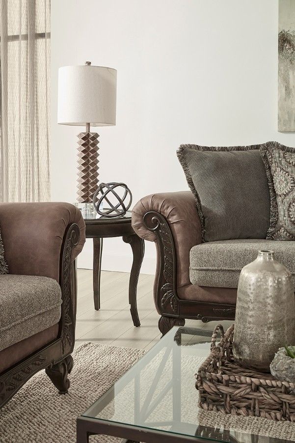 Hughes Furniture® 7910 Perle Coco Loveseat-2