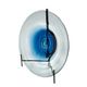 A & B Home Black/Blue Glass Charger-1