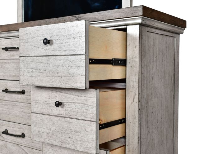 Steve Silver Co. Bear Creek Honey/White Smoke 66" Dresser-3