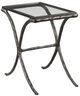 Kincaid® Milan-Acquisitions Glass Top Chairside Table with Gray Base-0