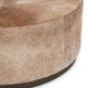 Classic Home Andre Canyon Dust 40" Round Ottoman-4