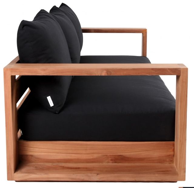 Meridian Furniture Tulum Black Fabric Outdoor Accent Sofa-2