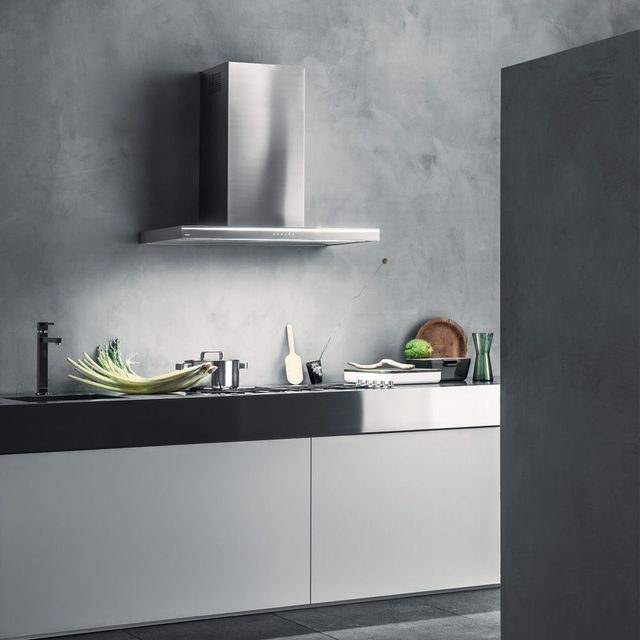 Falmec Silence-NRS Collection 36" Scotch Brite Stainless Steel Island Range Hood-3