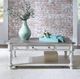 Liberty Furniture Magnolia Manor Weathered Bark Cocktail Table with Antique White Base-1