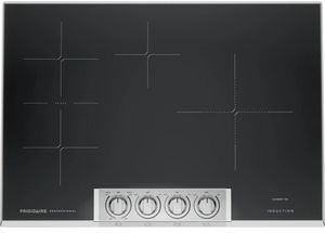 Front view of the Frigidaire® Professional 30" Smudge-Proof Stainless Steel Induction Cooktop